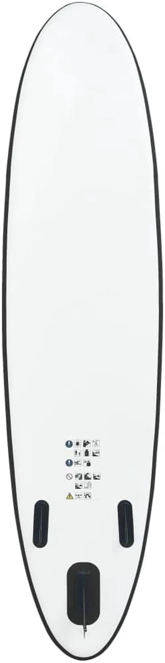 Alt view image 4 of 12 - vidaXL Paddleboard Set with Accessories Inflatable Paddleboard Black and White