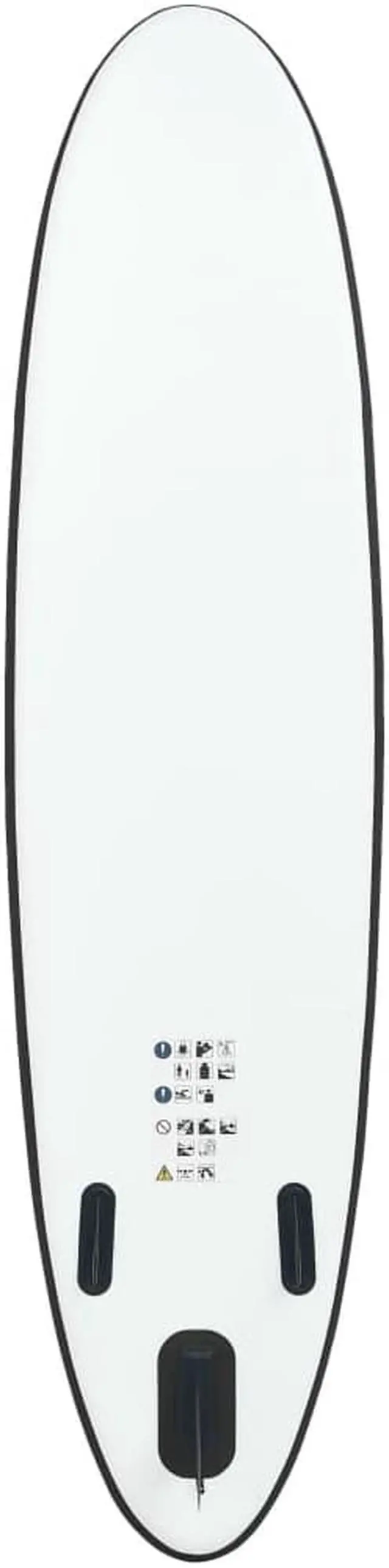 Alt view image 4 of 12 - vidaXL Paddleboard Set with Accessories Inflatable Paddleboard Black and White