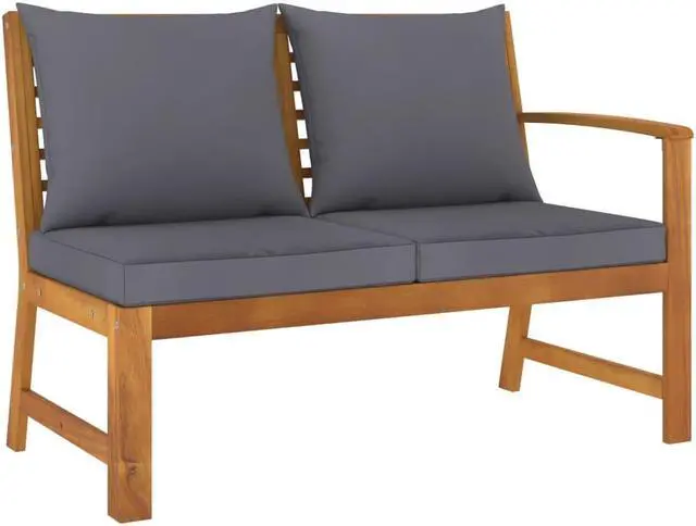 Alt view image 4 of 7 - vidaXL Patio Lounge Set Outdoor Sectional Sofa Set 4 Piece Solid Wood Acacia