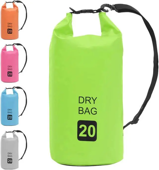 Alt view image 5 of 12 - vidaXL Dry Bag Waterproof Backpack Dry Sack Dry Bag with Zipper Green PVC