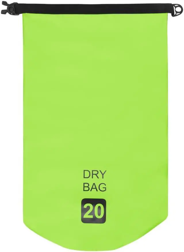 Alt view image 7 of 12 - vidaXL Dry Bag Waterproof Backpack Dry Sack Dry Bag with Zipper Green PVC