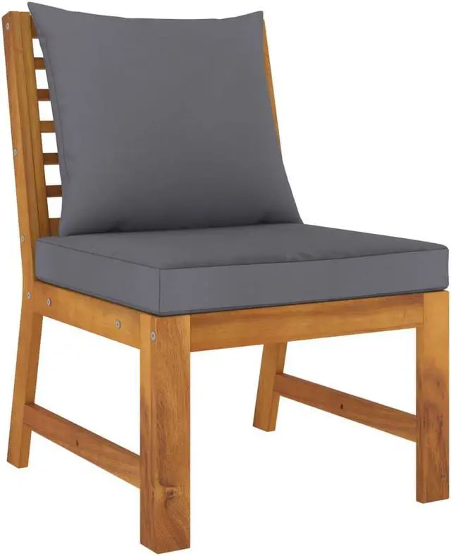 Alt view image 7 of 7 - vidaXL Patio Lounge Set Outdoor Sectional Sofa Set 5 Piece Solid Wood Acacia