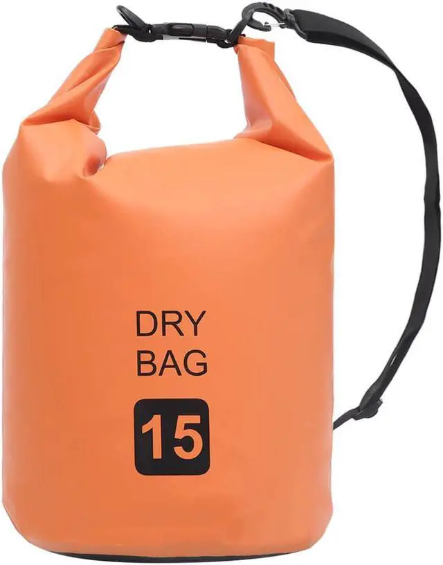 Main image of vidaXL Dry Bag Waterproof Backpack Dry Sack Dry Bag with Zipper Orange PVC