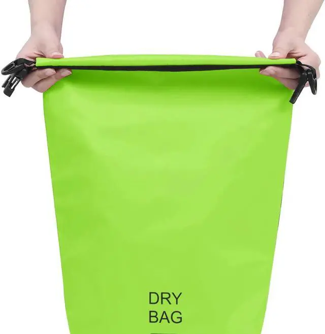 Alt view image 7 of 12 - vidaXL Dry Bag Green 2.6 gal PVC