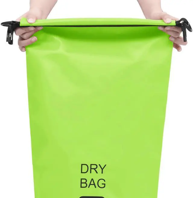 Alt view image 2 of 12 - vidaXL Dry Bag Waterproof Backpack Dry Sack Dry Bag with Zipper Green PVC
