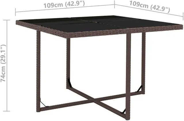 Alt view image 14 of 14 - vidaXL Outdoor Dining Table Patio Table Garden Porch Furniture Solid Teak Wood