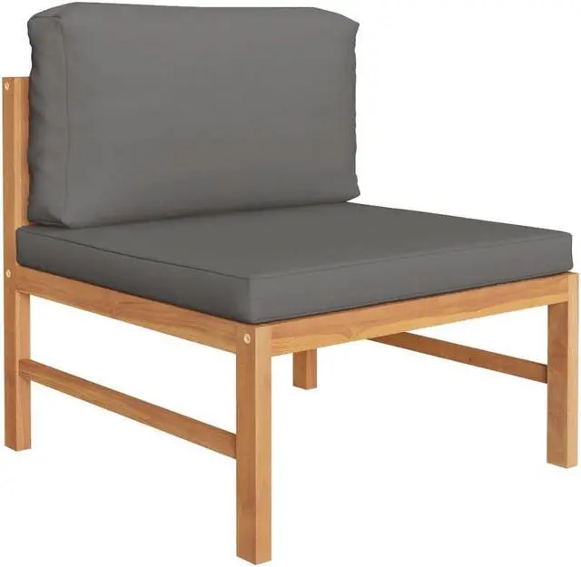 Alt view image 16 of 18 - vidaXL Patio Lounge Set 3 Piece Outdoor Patio Corner Seat Solid Teak Wood