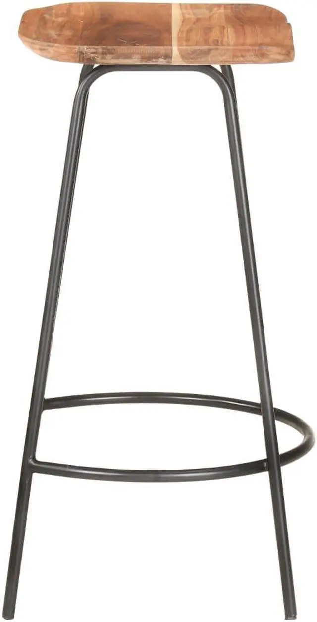 Alt view image 16 of 16 - vidaXL Bar Stools Counter Height Stool Island Stool 4 Pcs Solid Acacia Wood