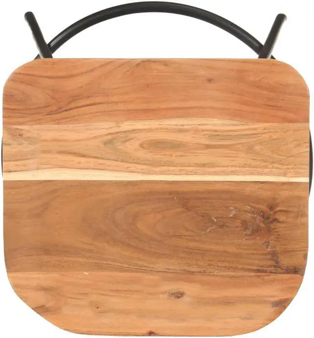Alt view image 5 of 16 - vidaXL Bar Stools Counter Height Stool Island Stool 4 Pcs Solid Acacia Wood