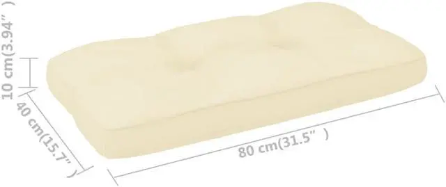 Alt view image 13 of 17 - vidaXL Pallet Sofa Cushion Black 22.8"x22.8"x4"