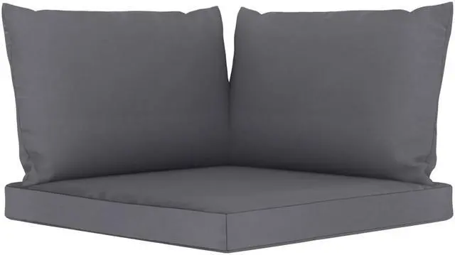 Alt view image 9 of 14 - vidaXL Chair Cushion 3 Pcs Outdoor Seat Cushion Pad Anthracite Oxford Fabric