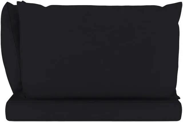 Alt view image 12 of 16 - vidaXL Chair Cushion 3 Pcs Outdoor Seat Cushion Sofa Pad Black Oxford Fabric