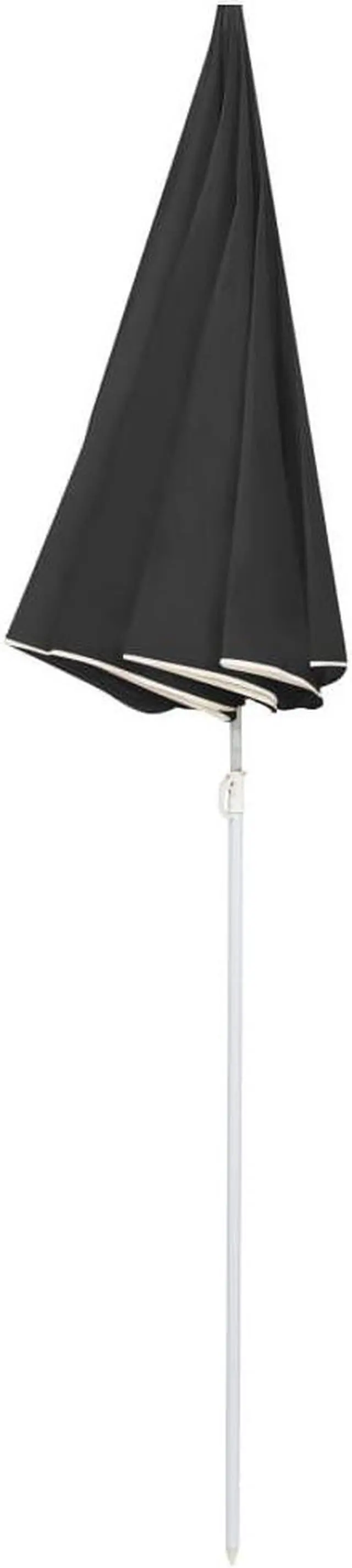 Alt view image 13 of 17 - vidaXL Parasol with LED Lights Anthracite 78.7"x83.1" Aluminum