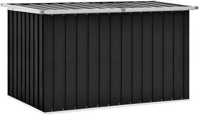 Alt view image 13 of 20 - vidaXL Outdoor Storage Box Deck Box with Lid Outdoor Patio Cabinet Anthracite