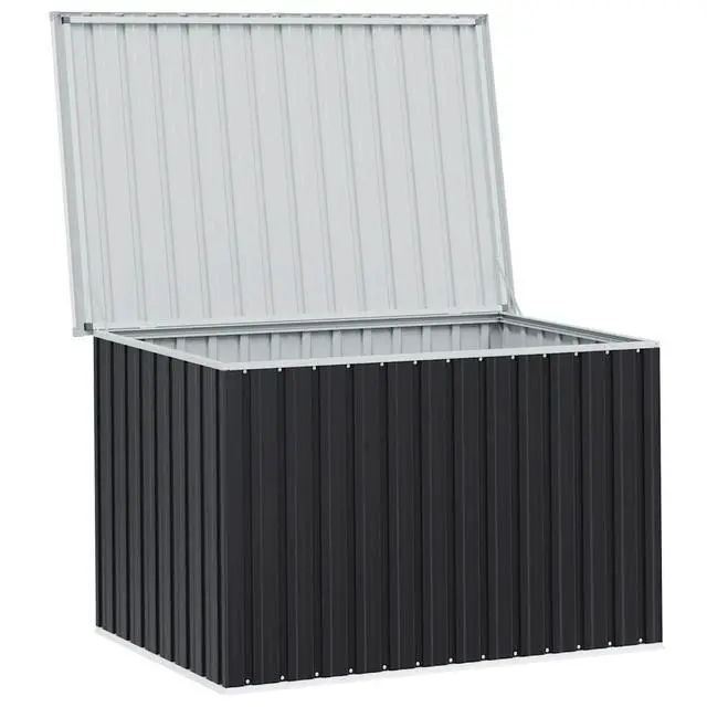 Alt view image 16 of 20 - vidaXL Outdoor Storage Box Deck Box with Lid Outdoor Patio Cabinet Anthracite