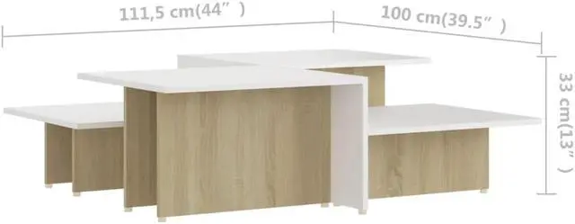 Alt view image 11 of 12 - vidaXL Coffee Table 35.4"x19.7"x13.8" Solid Mango Wood