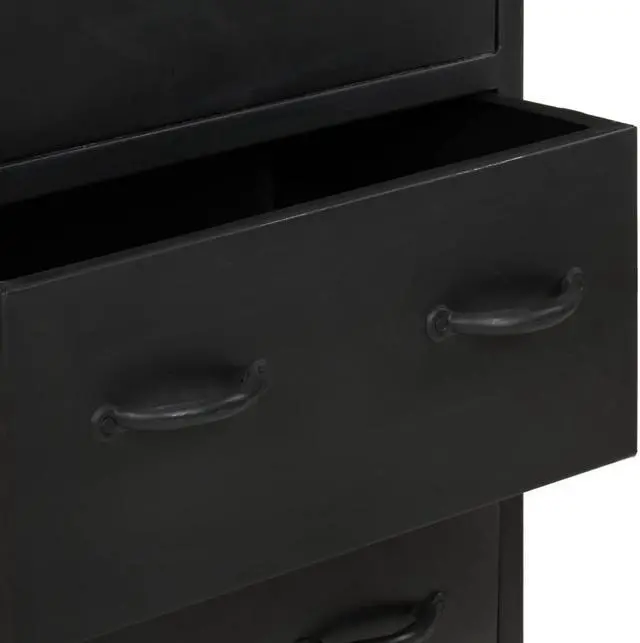 Alt view image 5 of 12 - vidaXL Sideboard 18.5"x13.8"x29.9" Rough Mango Wood Side Cabinet Cupboard