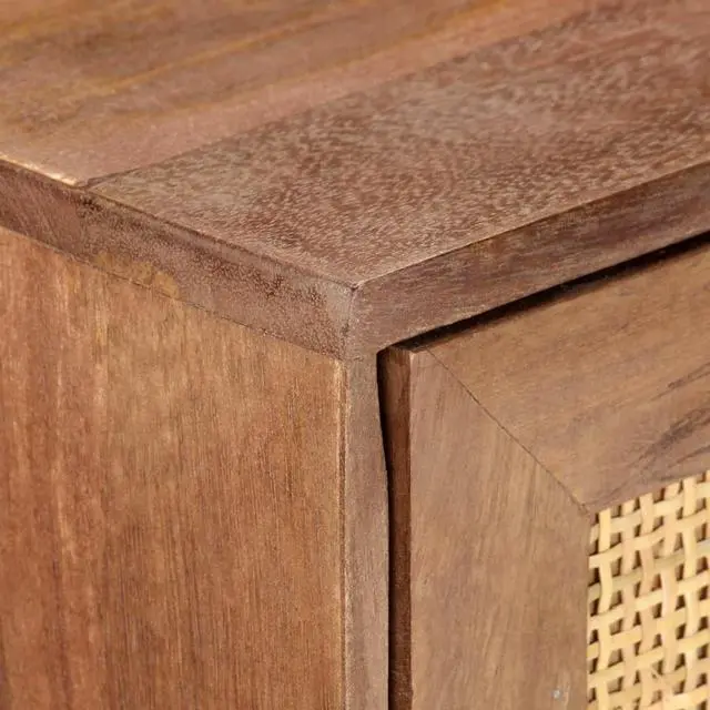 Alt view image 5 of 9 - vidaXL Sideboard Coffee Bar Buffet Hallway Entryway Cabinet Solid Wood Mango