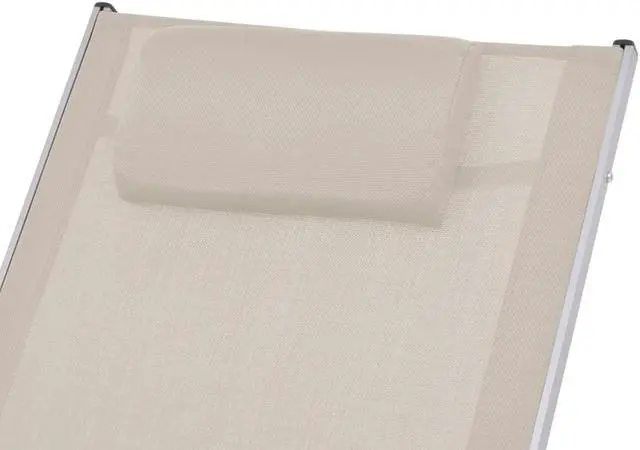 Alt view image 10 of 17 - vidaXL Outdoor Rocking Chair Cream Textilene