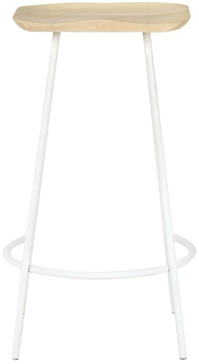 Alt view image 16 of 18 - vidaXL Bar Stools Bar Counter Height Stool Island Stool 4 Pcs Solid Mango Wood