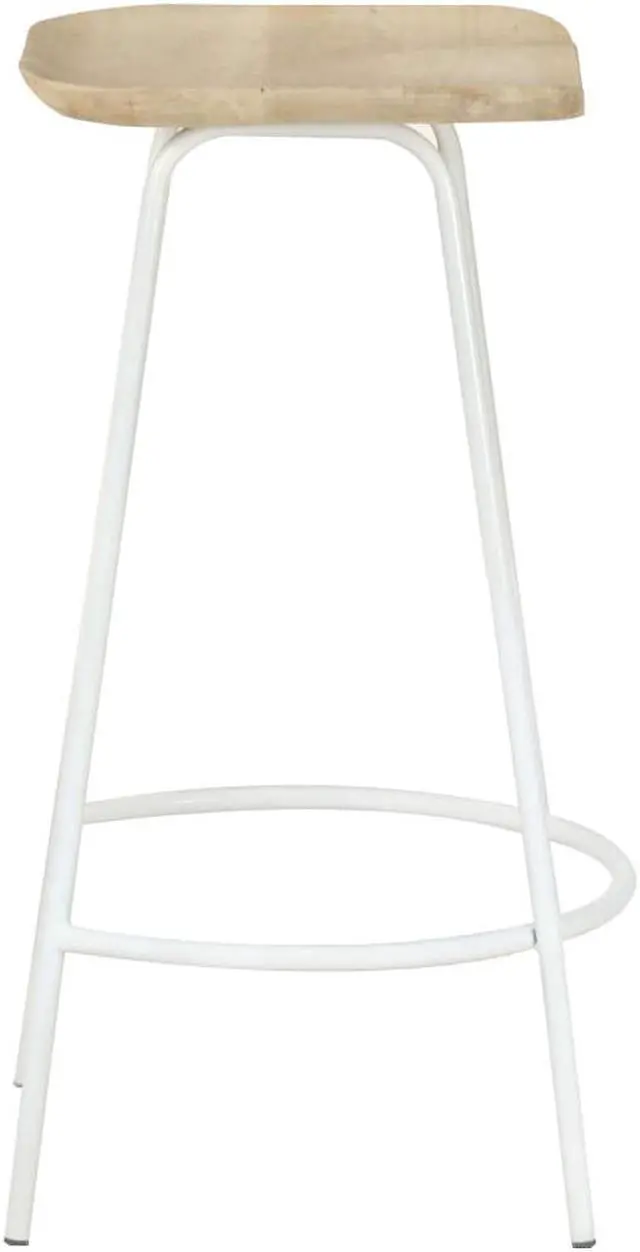 Alt view image 17 of 18 - vidaXL Bar Stools Bar Counter Height Stool Island Stool 4 Pcs Solid Mango Wood