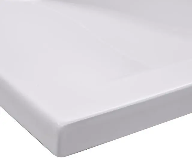Alt view image 5 of 18 - vidaXL Wash Basin Built-in Basin Vanity Sink Small Basin Bath Sink Ceramic White