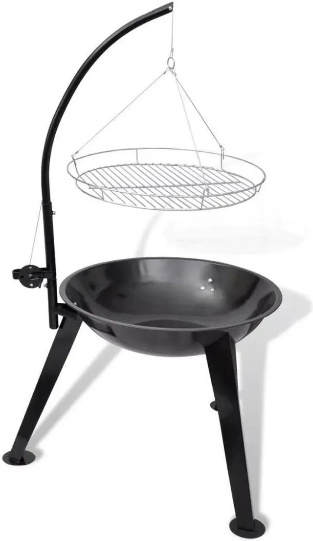 Alt view image 2 of 9 - vidaXL Charcoal Barbecue Charcoal Grill BBQ Grill for Outdoor Camping Picnic