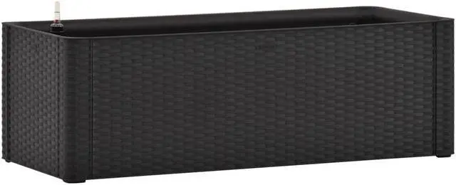 Alt view image 2 of 13 - vidaXL Garden Raised Bed with Self Watering System Anthracite Outdoor Planter