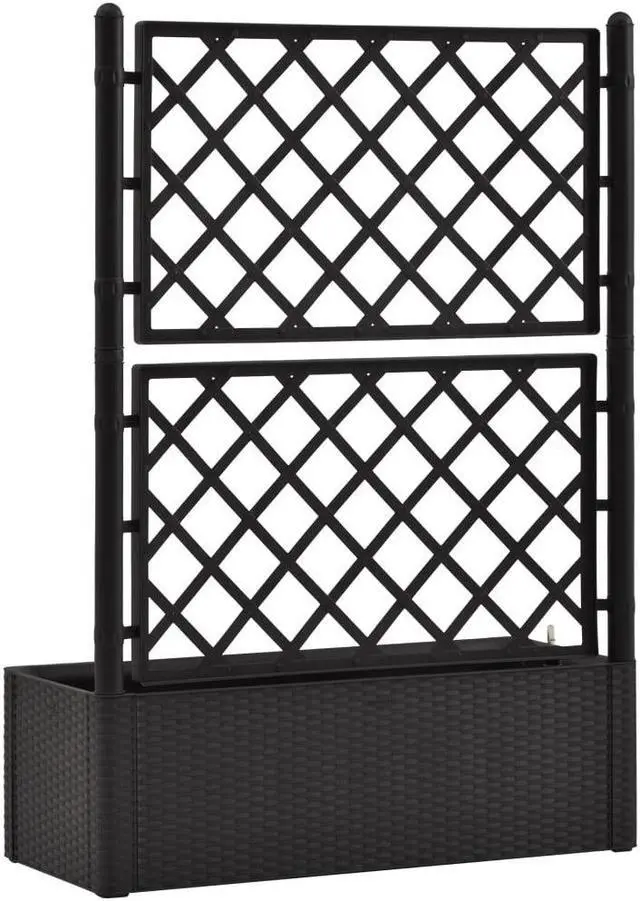 Alt view image 14 of 16 - vidaXL Gabion Raised Bed Galvanized Steel 39.4" Outdoor Patio Basket Planter