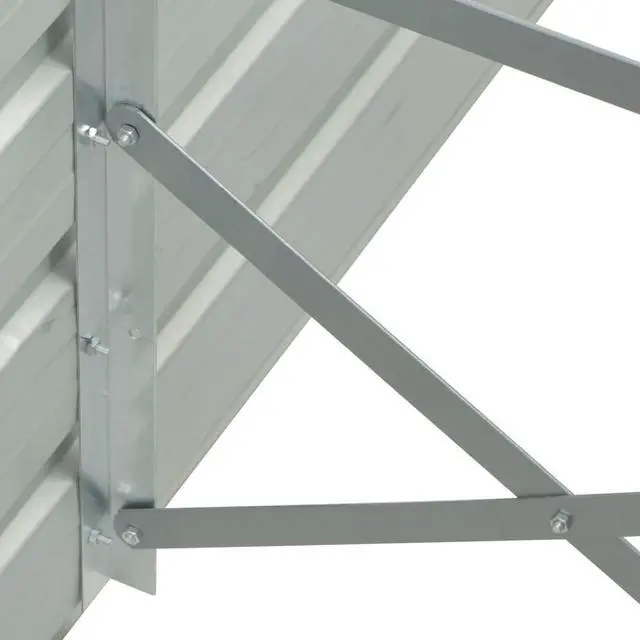 Alt view image 8 of 12 - vidaXL Garden Raised Bed Galvanized Steel 157.5"x31.5"x30.3" Anthracite