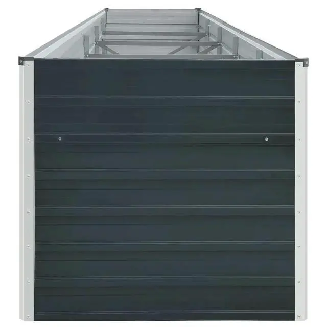 Alt view image 11 of 12 - vidaXL Garden Raised Bed Galvanized Steel 157.5"x31.5"x30.3" Anthracite