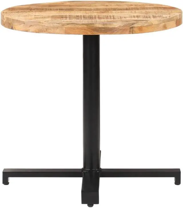 Alt view image 6 of 15 - vidaXL Bistro Table Round 31.5"x29.5" Rough Mango Wood