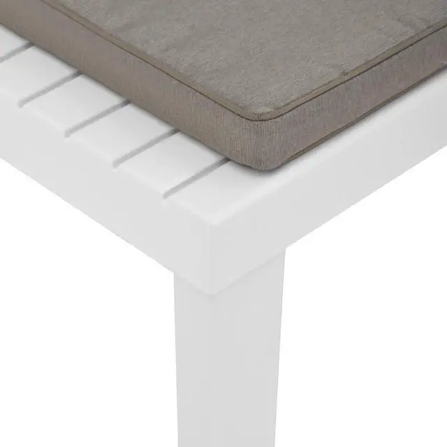 Alt view image 9 of 13 - vidaXL Garden Lounge Chair with Cushion Plastic White