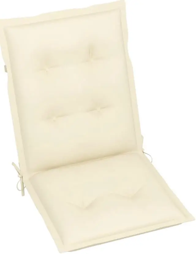Alt view image 2 of 12 - vidaXL Chair Cushion 4 Pcs Outdoor Patio Chair Cushion Seat Pad Cream Fabric