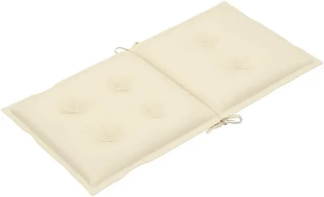 Alt view image 3 of 12 - vidaXL Chair Cushion 4 Pcs Outdoor Patio Chair Cushion Seat Pad Cream Fabric