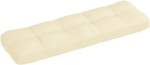 Alt view image 2 of 12 - vidaXL Chair Cushion Outdoor Patio Pallet Seat Cushion Sofa Pad Cream Fabric