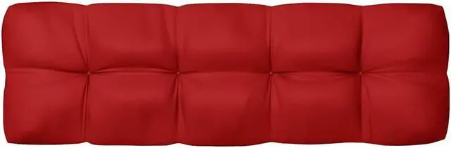 Alt view image 5 of 12 - vidaXL Chair Cushion 5 Pcs Outdoor Pallet Seat Cushion Sofa Pad Red Fabric