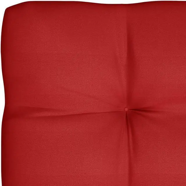 Alt view image 7 of 12 - vidaXL Chair Cushion 5 Pcs Outdoor Pallet Seat Cushion Sofa Pad Red Fabric