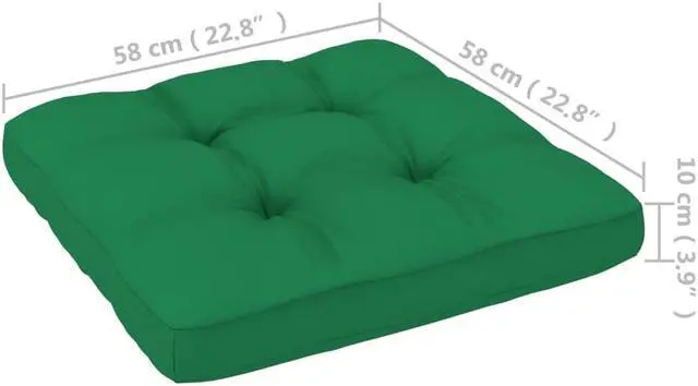Alt view image 12 of 14 - vidaXL Chair Cushion Outdoor Patio Pallet Seat Cushion Sofa Pad Gray Fabric