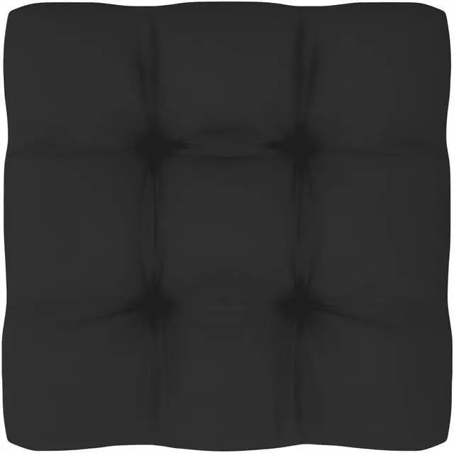 Alt view image 8 of 17 - vidaXL Pallet Sofa Cushion Black 22.8"x22.8"x4"