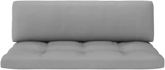 Alt view image 3 of 16 - vidaXL Chair Cushion 2 Pcs Outdoor Pallet Seat Cushion Sofa Pad Taupe Fabric