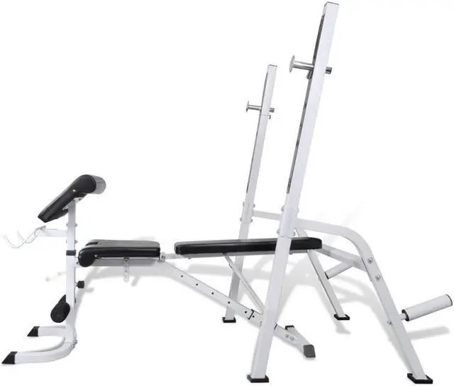 Alt view image 3 of 11 - vidaXL Multi-exercise Workout Bench Home Gymnasium Fitness Centre Sport Goods