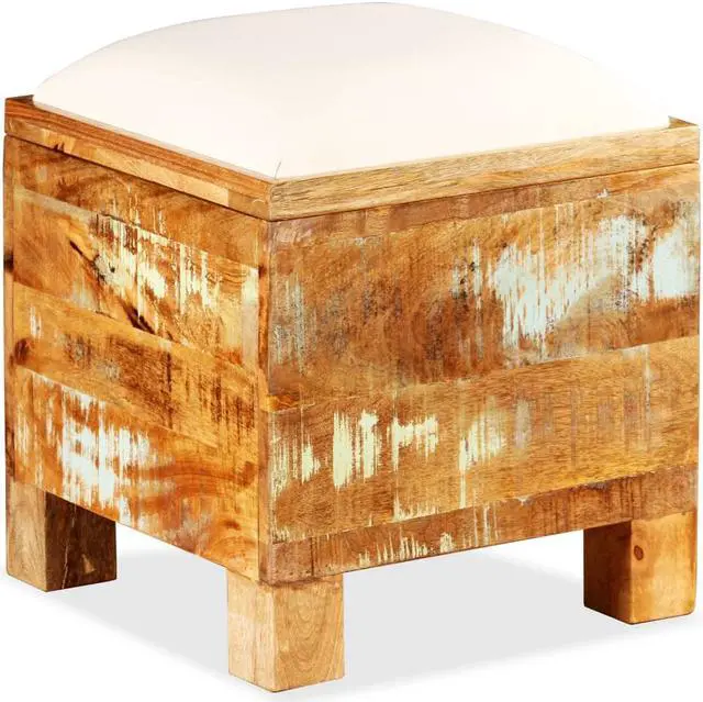 Alt view image 4 of 12 - vidaXL Storage Bench Storage Cabinet Hall Entryway Bench Solid Reclaimed Wood