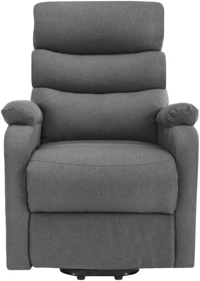 Alt view image 4 of 7 - vidaXL Power Lift Recliner Electric Lift Chair for Elderly Light Gray Fabric