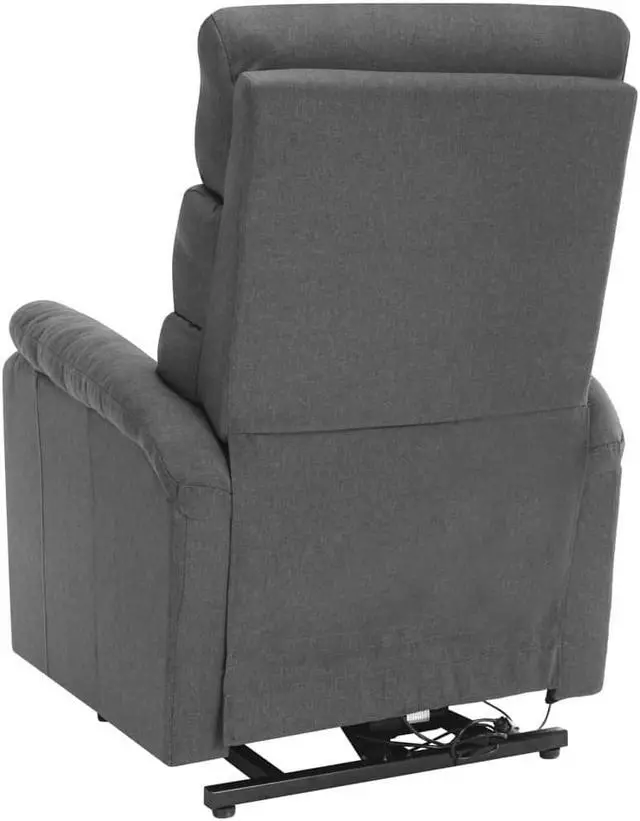 Alt view image 7 of 7 - vidaXL Power Lift Recliner Electric Lift Chair for Elderly Light Gray Fabric