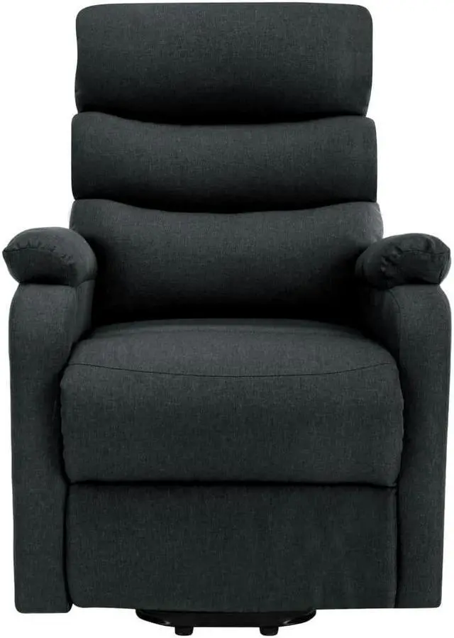 Alt view image 4 of 7 - vidaXL Power Lift Recliner Electric Lift Chair for Elderly Dark Gray Fabric