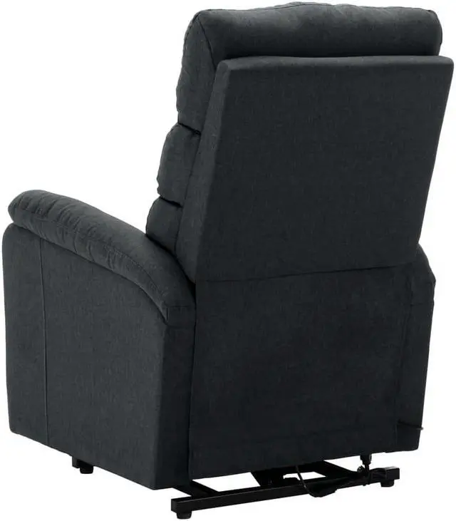 Alt view image 5 of 7 - vidaXL Recliner Electric Power Lift Recliner Chair for Elderly Dark Gray Fabric