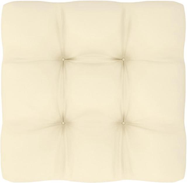 Alt view image 9 of 16 - vidaXL Chair Cushion Outdoor Patio Pallet Seat Cushion Sofa Pad Cream Fabric