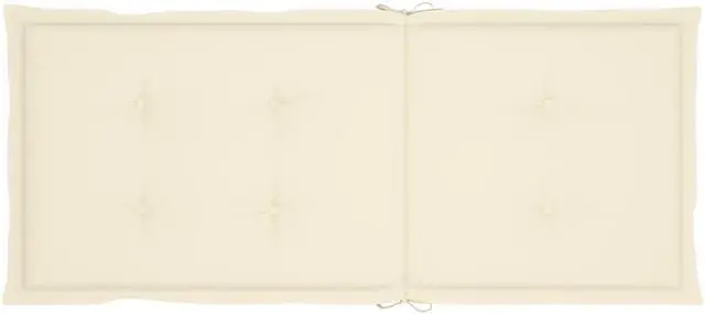 Alt view image 11 of 16 - vidaXL Chair Cushion 6 Pcs Outdoor Garden High Back Chair Cushion Cream Fabric