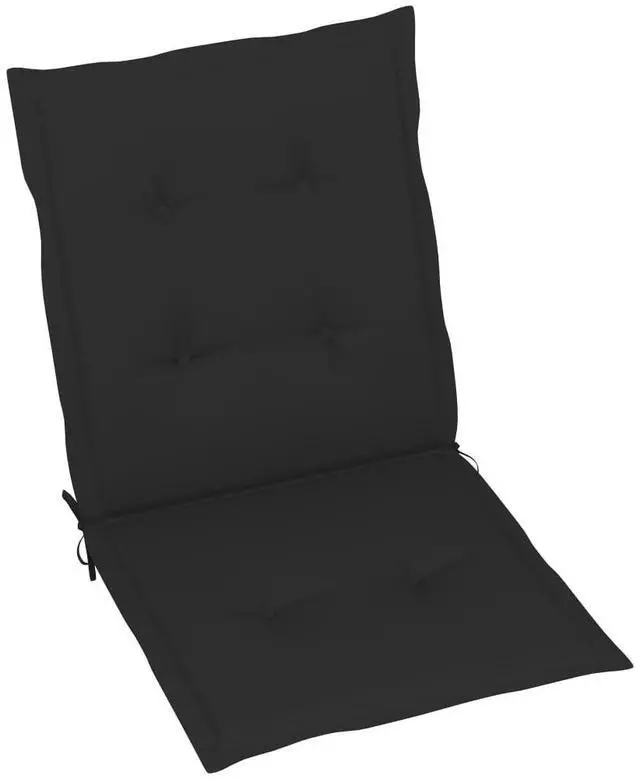 Alt view image 10 of 17 - vidaXL 6x Garden Chair Cushions Black 39.4" Outdoor Patio Lounge Seating Pad